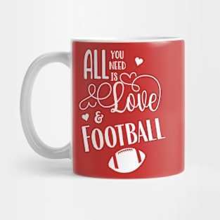 All You Need is Love & Football Mug